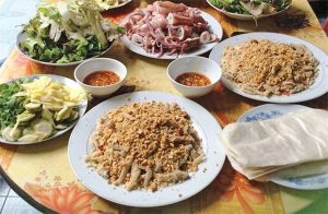 Gỏi cá Nam Ô Đà Nẵng.