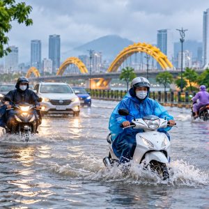 Đi lại ở Đà Nẵng khi ngập: Cách xử lý an toàn