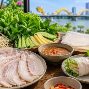 Bánh tráng thịt heo Đà Nẵng: cách ăn, chọn quán