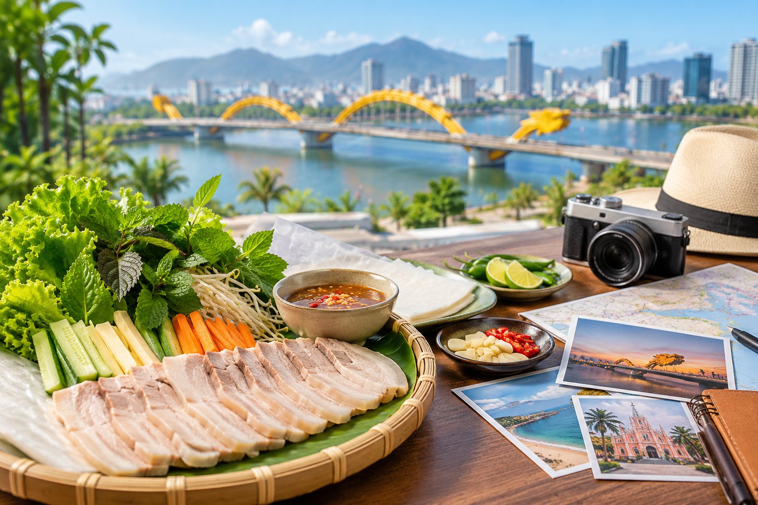 Ảnh minh hoạ: Bánh tráng thịt heo Đà Nẵng: cách ăn, chọn quán