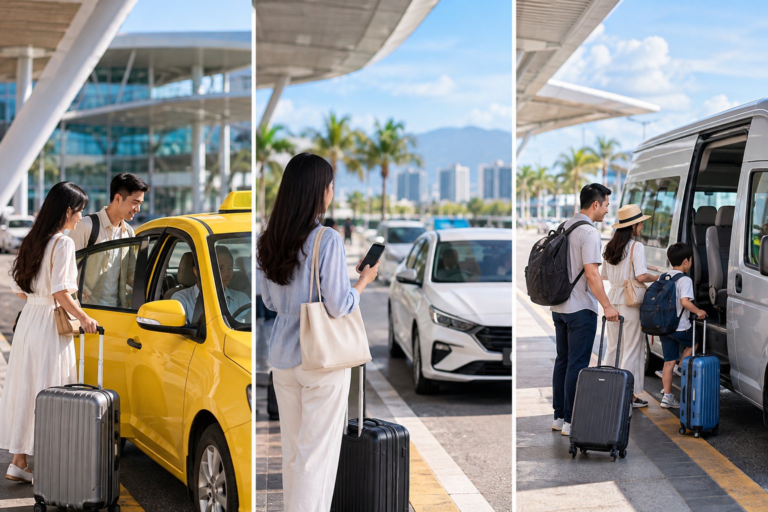 Ảnh minh hoạ: Từ sân bay Đà Nẵng về trung tâm: Chọn xe nào?