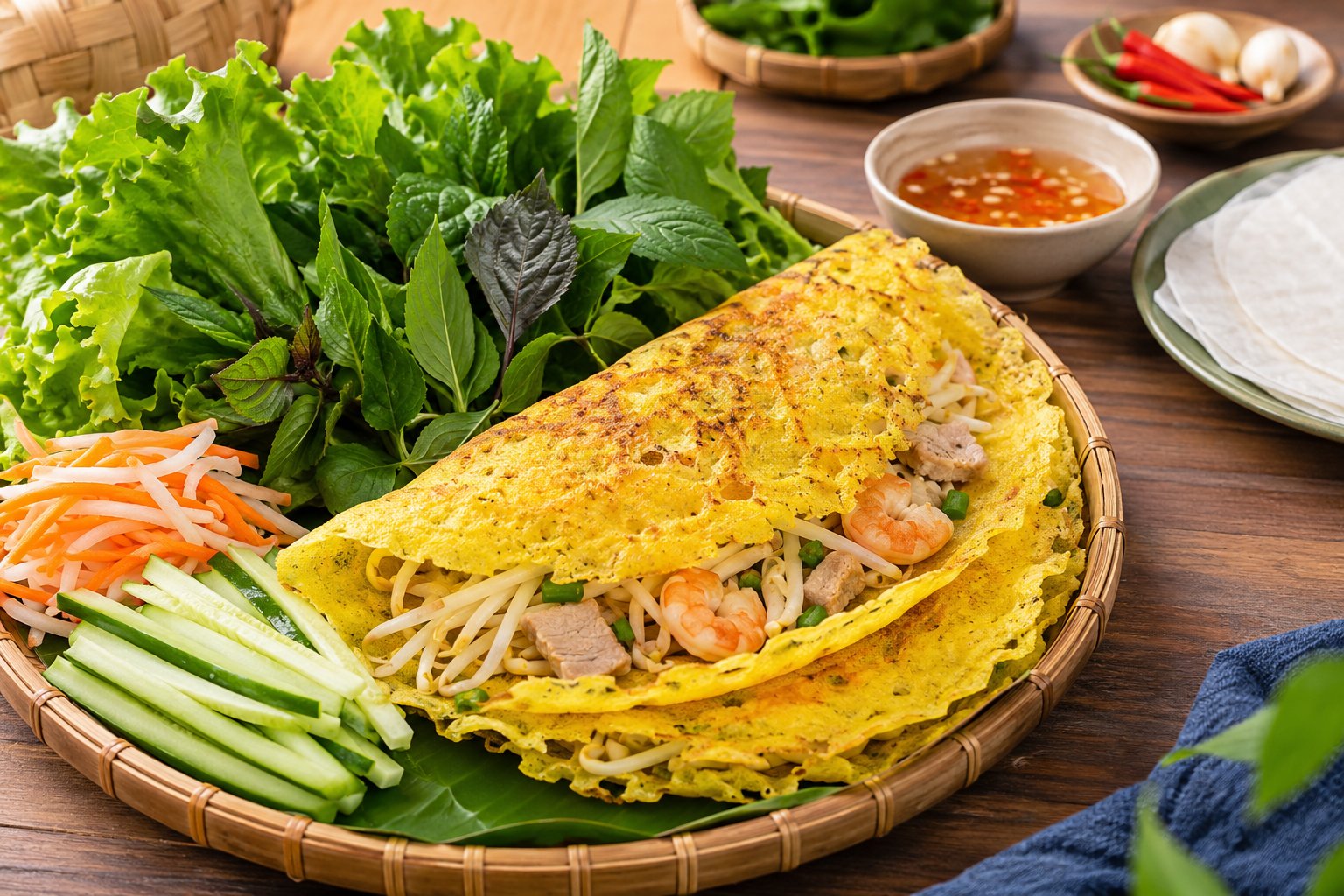 Ảnh minh hoạ: Bánh xèo Đà Nẵng: cách ăn và kinh nghiệm chọn quán