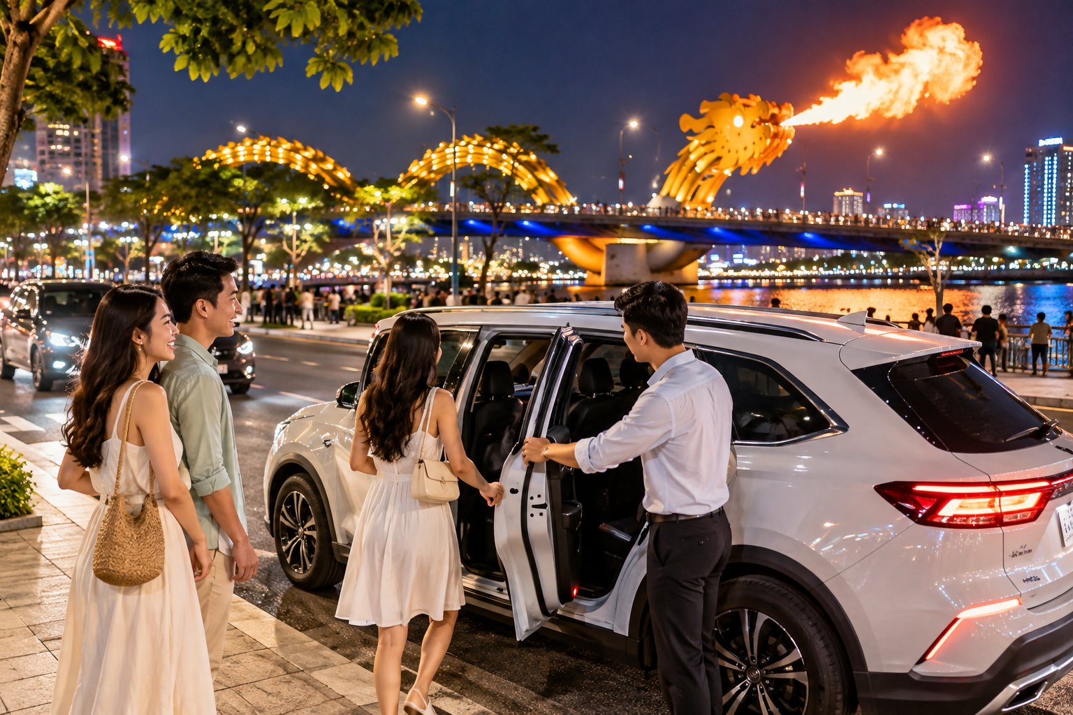 Ảnh minh hoạ: Xem Cầu Rồng phun lửa ở đâu? So sánh 5 vị trí
